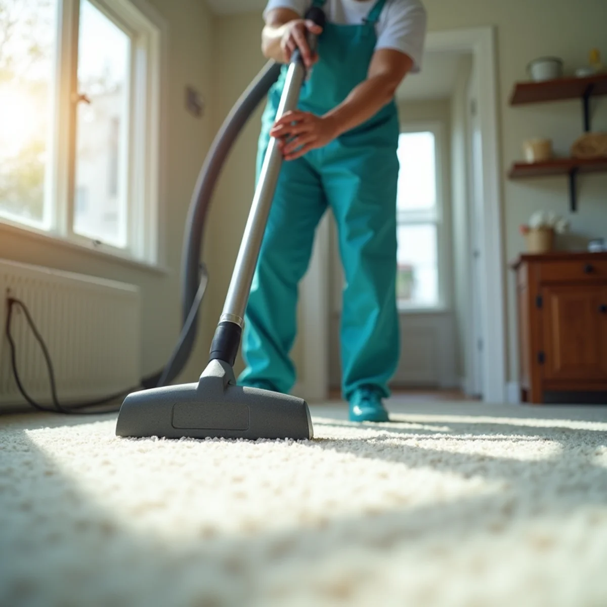 SurfaceTech deep-cleaning carpet in Fowler, Fresno County