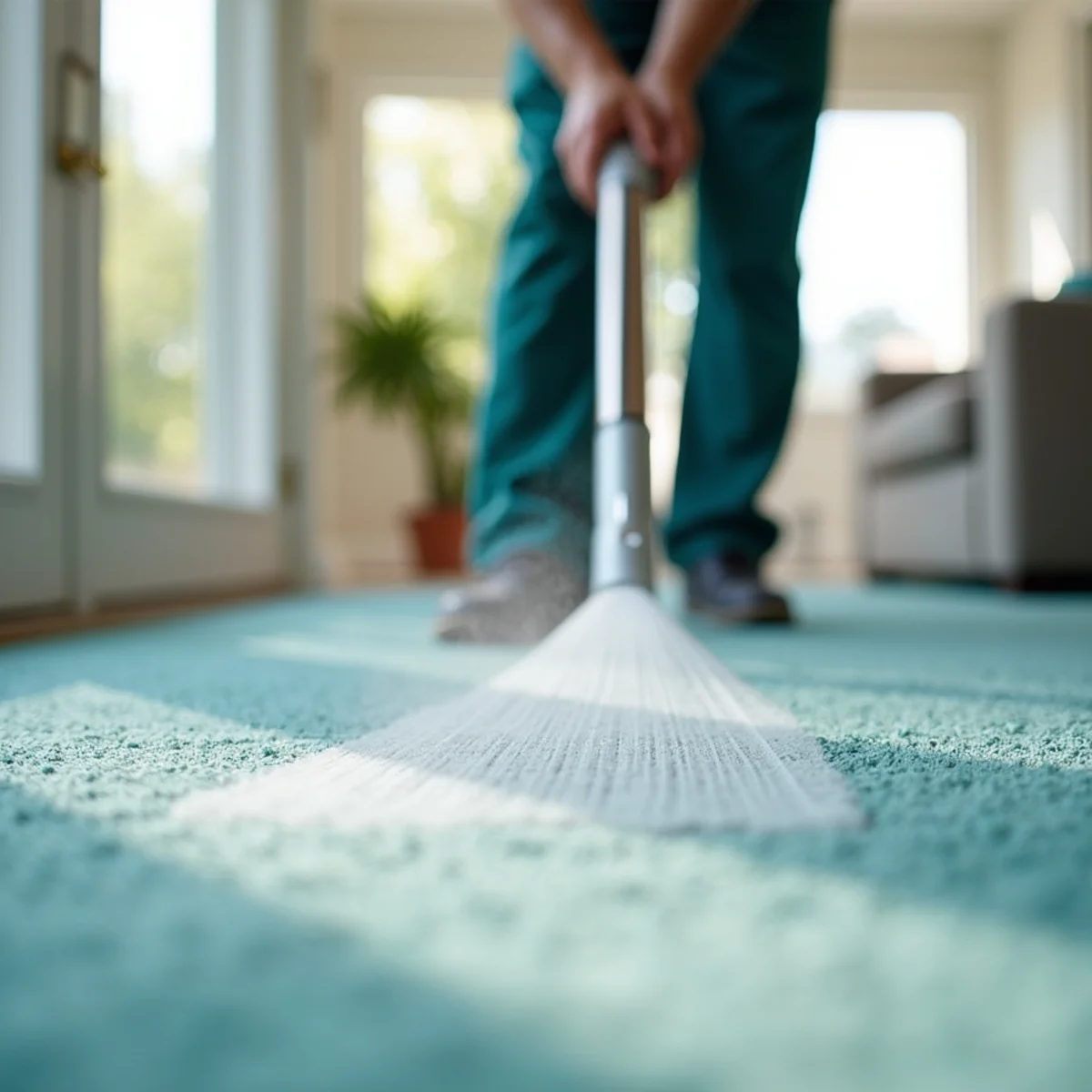 SurfaceTech deep-cleaning carpet in Fresno, Fresno County
