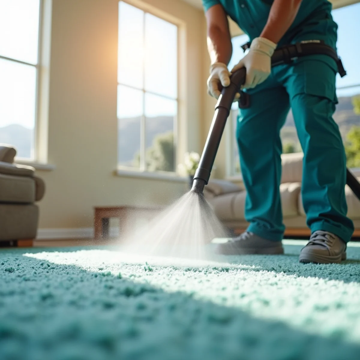 SurfaceTech deep-cleaning carpet in Friant, Fresno County