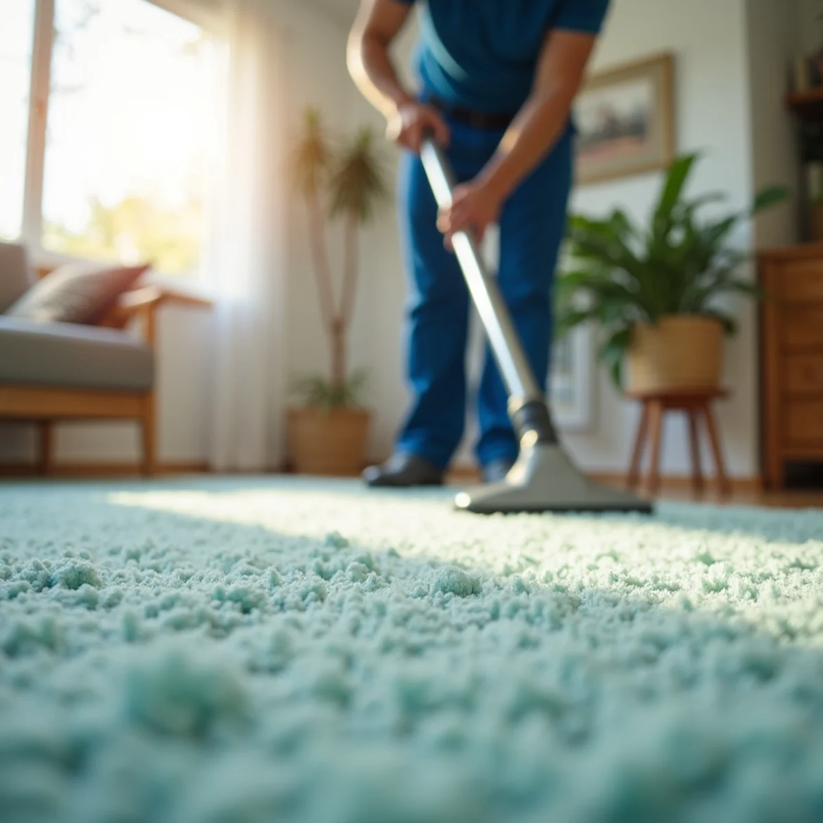 SurfaceTech deep-cleaning carpet in Orange Cove, Fresno County
