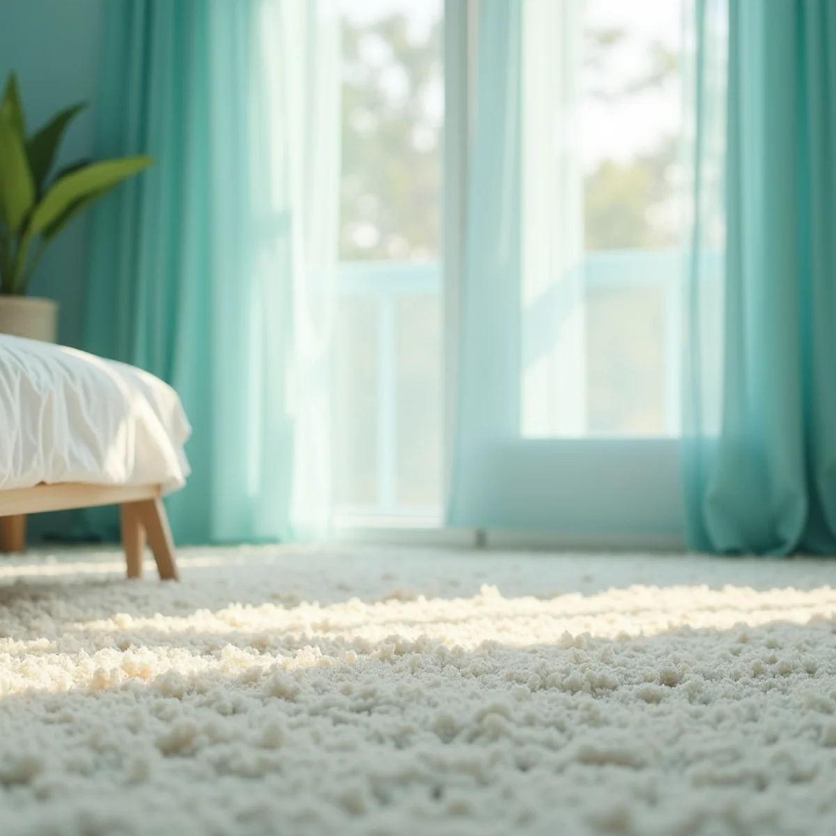 A fresh, clean carpeted room in a Central Valley home