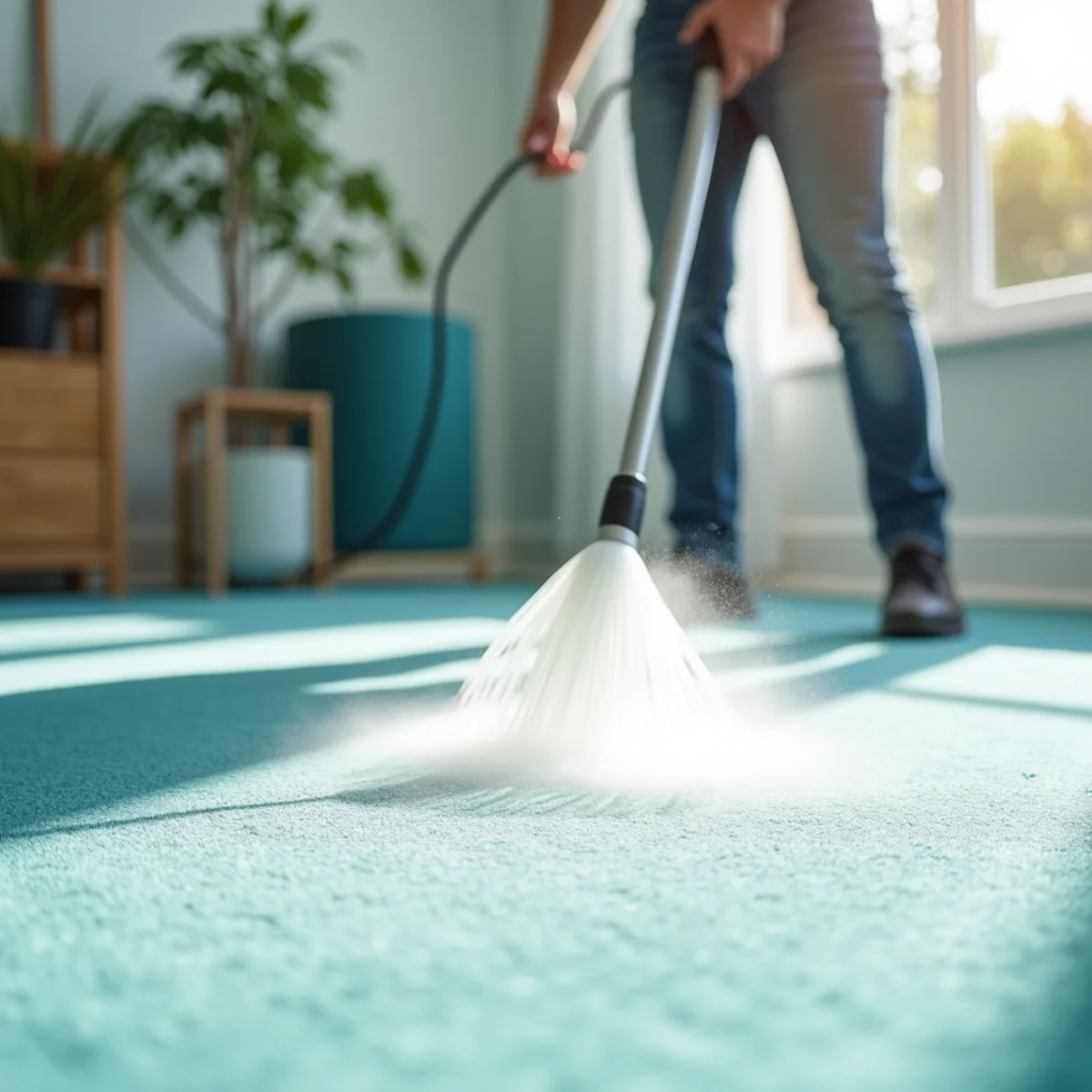 Carpet Protection in action in a Fresno, CA home