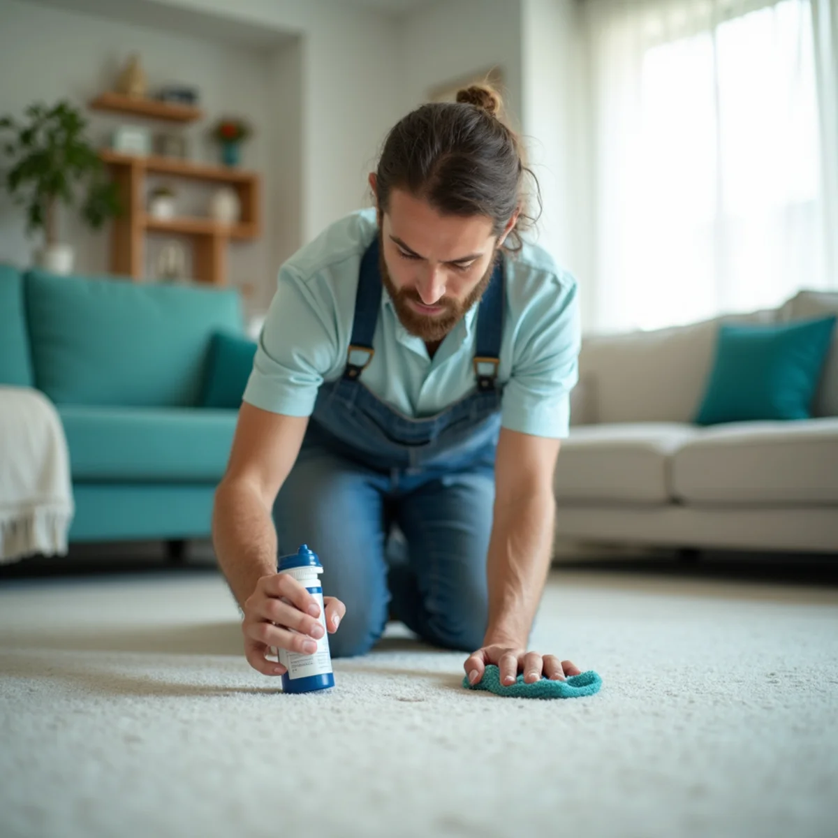 Stain Removal in action in a Fresno, CA home
