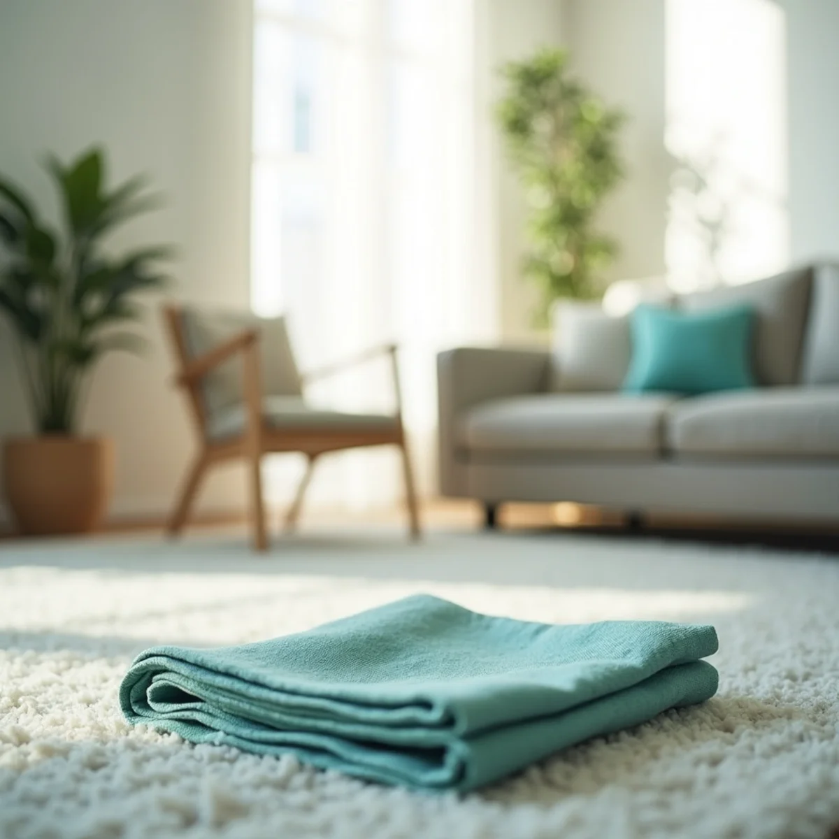 Residential carpet cleaning in a Fresno family home
