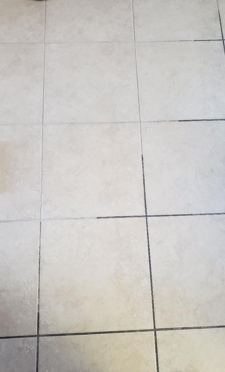 Clean luxury vinyl floor